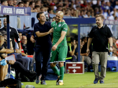 Nordin Amrabat con su entrenador Asier Garitano