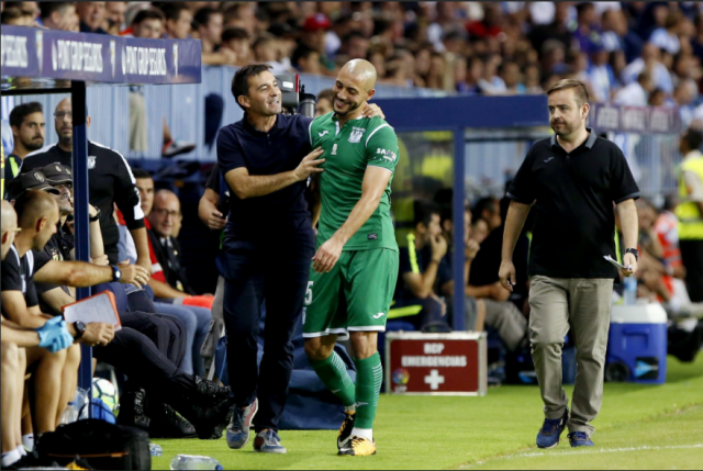 Nordin Amrabat con su entrenador Asier Garitano