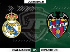 Alineaciones Real Madrid - Levante Jornada 21