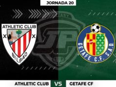 Alineaciones Athletic - Getafe Jornada 20