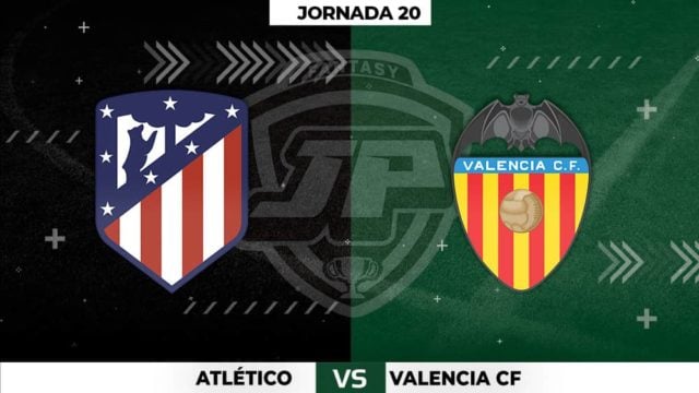 Alineaciones Atlético - Valencia Jornada 20