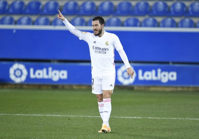 Hazard el pasado partido ante el Alavés