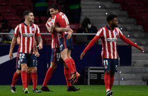 Correa celebra el gol ante el Valencia