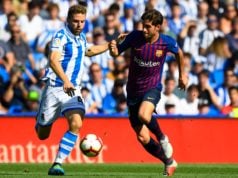 Illarramendi disputa un balón con Sergi Roberto