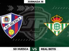 Alineaciones Huesca - Betis Jornada 18