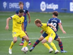 Bodiger en partido contra el Huesca