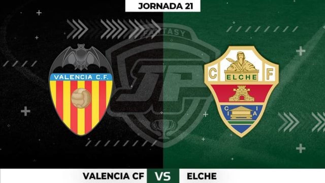 Alineaciones Valencia - Elche Jornada 21 Alineaciones Valencia - Elche Jornada 21