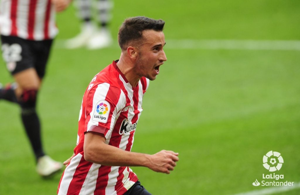 Berenguer celebra un gol