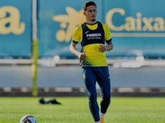 Yéremi Pino entrenando