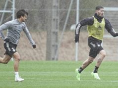 Guardiola entrena con el grupo
