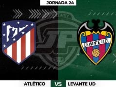 Alineaciones Atlético - Levante Jornada 24