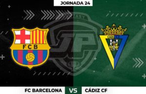 Alineaciones Barcelona - Cádiz Jornada 24