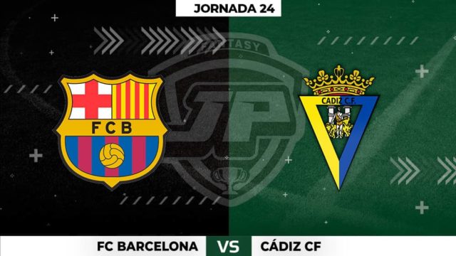 Alineaciones Barcelona - Cádiz Jornada 24