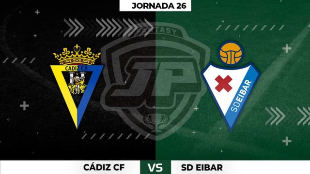 Alineaciones Cádiz - Eibar Jornada 26