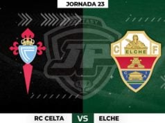 Alineaciones Celta - Elche Jornada 23