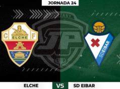 Alineaciones Elche - Eibar Jornada 24