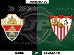 Alineaciones Elche - Sevilla Jornada 26