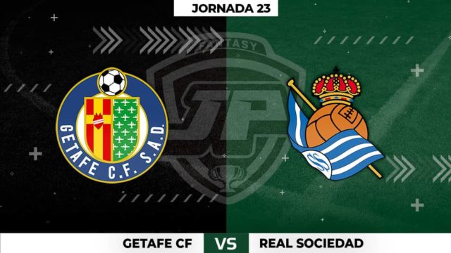 Alineaciones Getafe - Real Sociedad Jornada 23