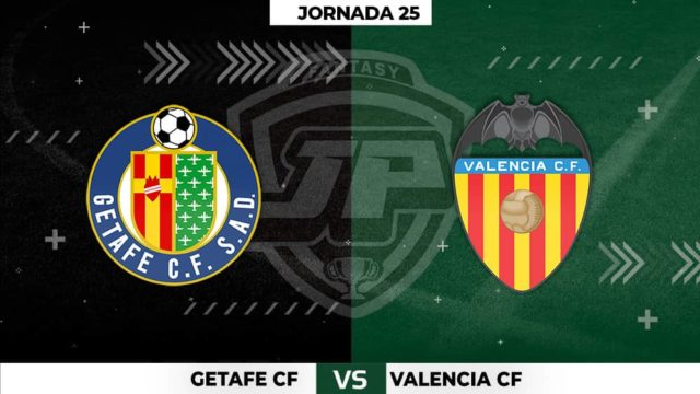 Alineaciones Getafe - Valencia Jornada 25