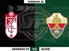 Alineaciones Granada - Elche Jornada 25