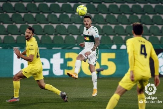 Josan, en un encuentro con el Elche CF