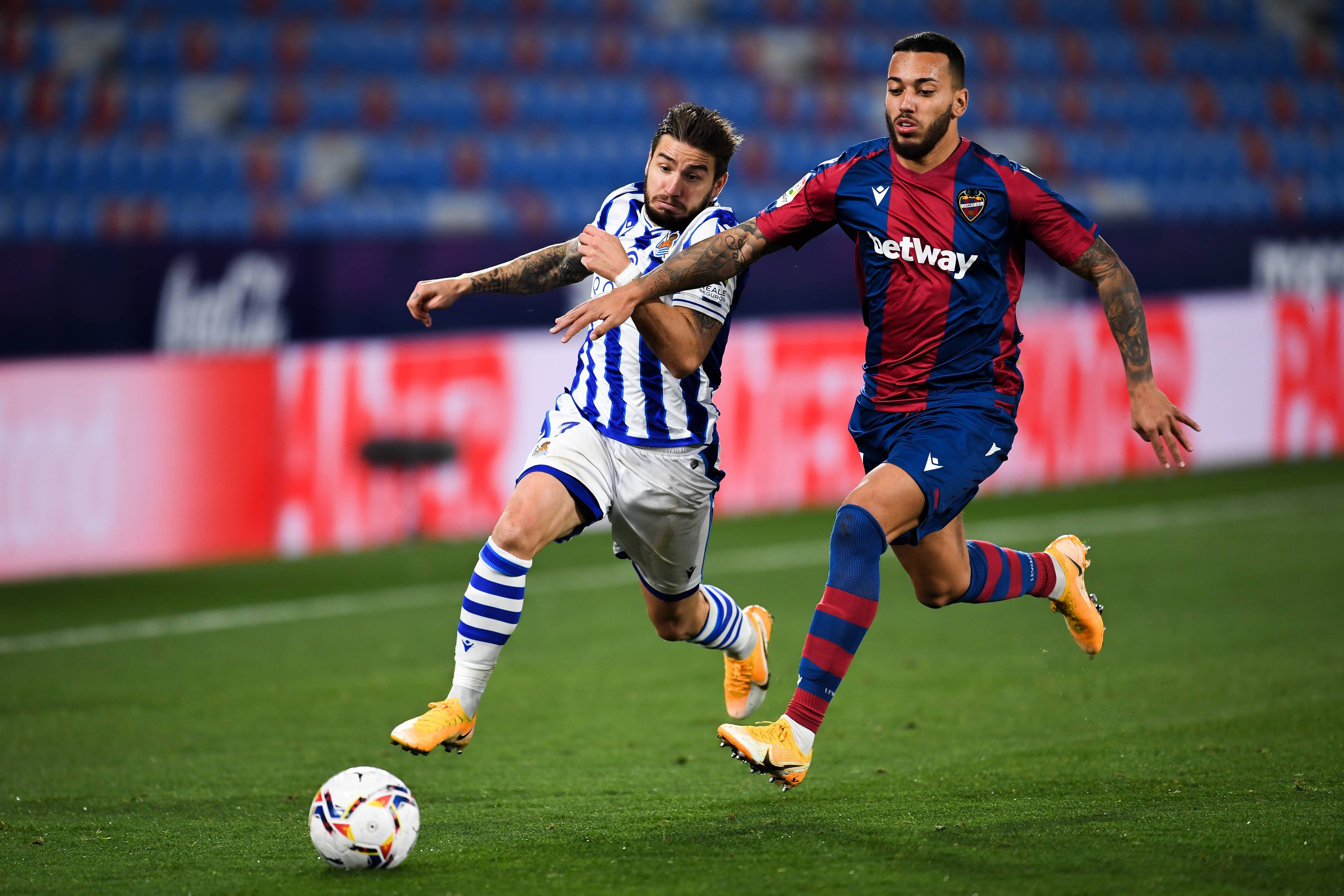 Portu en el partido frente al Levante