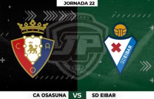 Alineaciones Osasuna - Eibar Jornada 22