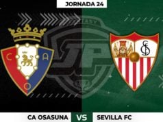 Alineaciones Osasuna - Sevilla Jornada 24