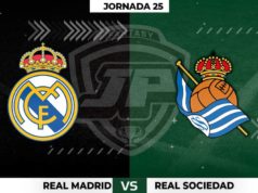 Alineaciones Real Madrid - Real Sociedad Jornada 25