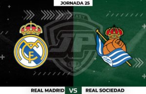 Alineaciones Real Madrid - Real Sociedad Jornada 25