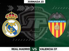 Alineaciones Real Madrid - Valencia Jornada 23