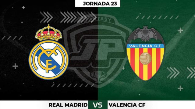 Alineaciones Real Madrid - Valencia Jornada 23