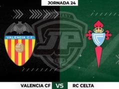 Alineaciones Valencia - Celta Jornada 24