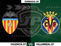 Alineaciones Valencia - Villarreal Jornada 26