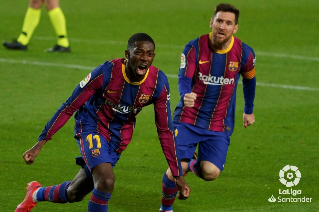 Dembélé y Messi