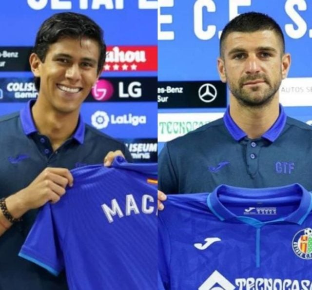 Macías y Mitrovic Presentación Getafe