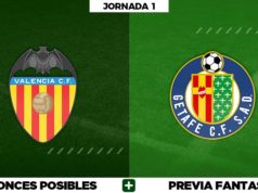 Alineaciones Valencia - Getafe en Biwenger, Comunio y Fantasy