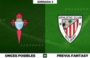 Alineaciones Celta - Athletic en Biwenger, Comunio y Fantasy