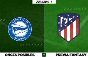 Alineaciones Posibles del Alavés - Atlético - Jornada 7