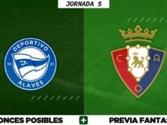 Alineaciones Posibles del Alavés - Osasuna - Jornada 5