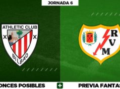 Alineaciones Posibles del Athletic - Rayo - Jornada 6