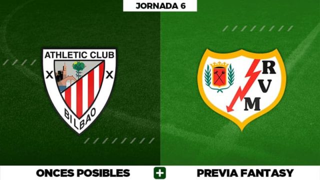 Alineaciones Posibles del Athletic - Rayo - Jornada 6