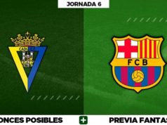 Alineaciones Posibles del Cádiz - Barça - Jornada 6