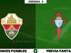 Alineaciones Posibles del Elche - Celta - Jornada 8