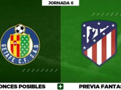 Alineaciones Posibles del Getafe - Atlético - Jornada 6