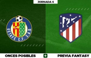 Alineaciones Posibles del Getafe - Atlético - Jornada 6