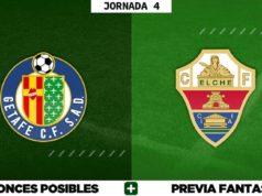 Alineaciones Posibles del Getafe - Elche - Jornada 4