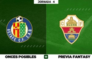 Alineaciones Posibles del Getafe - Elche - Jornada 4