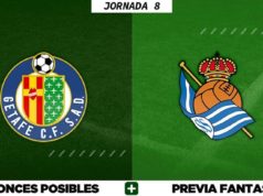 Alineaciones Posibles del Getafe - Real Sociedad - Jornada 8