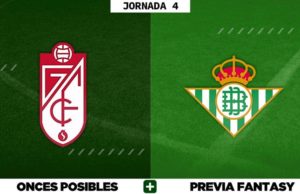 Alineaciones Posibles del Granada - Betis - Jornada 4